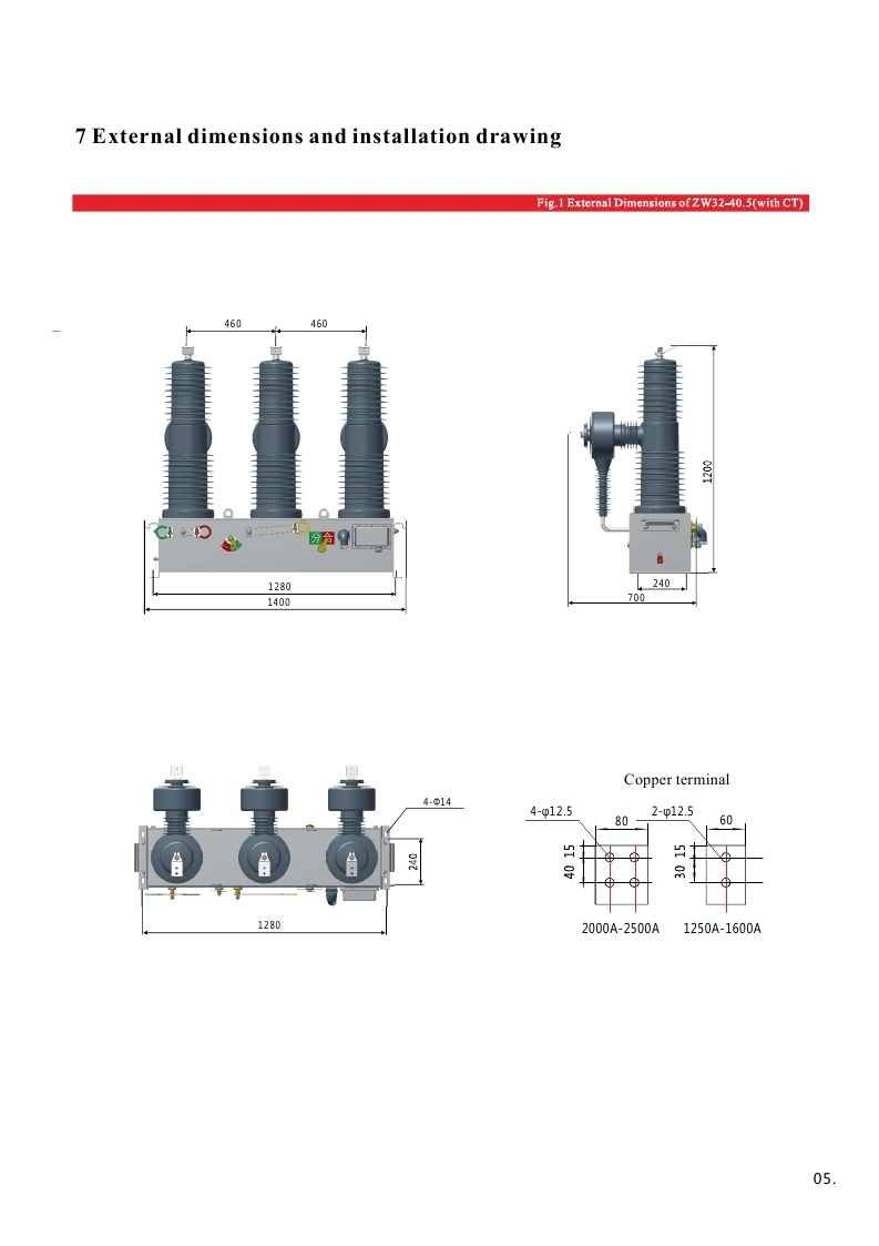 Flbs36-24kv/630A-20ka Indoor Rmu Use Sf6 Switch Disconnector Load Break Switch (lbs)